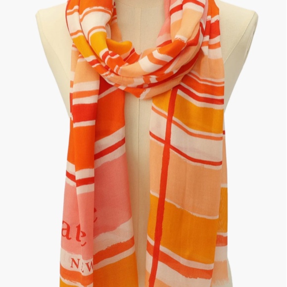 Kate spade New York Ocean Stripe Large Scarf - Picture 3 of 11